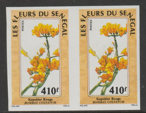 Senegal 1988 Flowers 410f imperf pair from a limited printing unmounted mint as SG 972