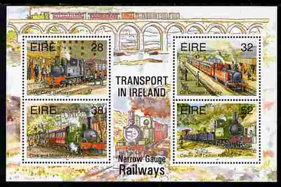Ireland 1995 Narrow Gauge Railways perf m/sheet unmounted mint SG MS 945