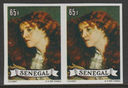Senegal 1977 Paintings 65f Courbet imperf pair from a limited printing unmounted mint as SG 644