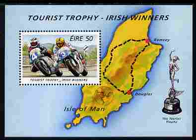 Ireland 1996 Isle of Man Tourist Trophy Motorcycle,Races perf m/sheet unmounted mint SG MS 1008