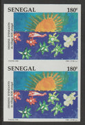 Senegal 1998 Children's Paintings,300f imperf pair from a limited printing unmounted mint as SG 1523