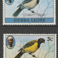Sierra Leone 1980-82 Birds - Oriole 3c (with 1982 imprint date) two good shades both unmounted mint SG 624B