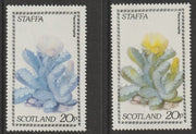 Staffa 1979 Cacti - 20p perf single showing a superb shade apparently due to a dry print of the yellow complete with normal both unmounted mint