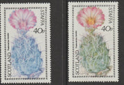 Staffa 1979 Cacti - 40p perf single showing a superb shade apparently due to a dry print of the yellow complete with normal both unmounted mint