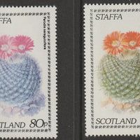 Staffa 1979 Cacti - 80p perf single showing a superb shade apparently due to a dry print of the yellow complete with normal both unmounted mint