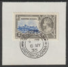 British Guiana 1935 KG5 Silver Jubilee 2c (SG 301) on piece with full strike of Madame Joseph forged postmark type 69 (First day of issue)