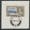 Basutoland 1935 KG5 Silver Jubilee 2d (SG 12) on piece with full strike of Madame Joseph forged postmark type 52 (First day of issue)