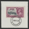 Northern Rhodesia 1935 KG5 Silver Jubilee 6d (SG 21) on piece with full strike of Madame Joseph forged postmark type 329 (First day of issue)