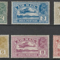 India 1929 Air set of 6 lightly mounted mint, SG 220-225