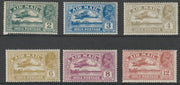India 1929 Air set of 6 lightly mounted mint, SG 220-225