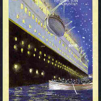 Tadjikistan 1999 The Titanic #1 imperf m/sheet unmounted mint