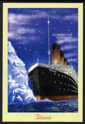 Tadjikistan 1999 The Titanic #2 imperf m/sheet unmounted mint