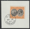 Dominica 1923-33KG5 Badge of Colony 2.5d black & orange on piece with full strike of Madame Joseph forged postmark type 139
