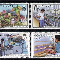 Montserrat 1985 Sea Island Cotton set of 4 unmounted mint, SG 645-8