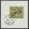 Dominica 1923-33KG5 Badge of Colony 5s black & green on yellow on piece with full strike of Madame Joseph forged postmark type 139
