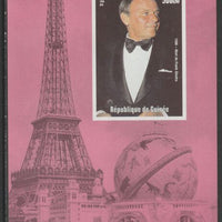 Guinea - Conakry 1998 Events of the 20th Century 1990-2000 Death of Frank Sinatra imperf souvenir sheet unmounted mint. Note this item is privately produced and is offered purely on its thematic appeal