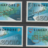 Singapore 1995 Postal Codes perf set of 4 unmounted mint, SG 815-6