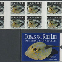 Singapore 1994 Corals & Reef Life self-adhesive booklet containing pane of 10 complete, SG SB19