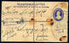 India 1922 registered envelope Delhi to Jaipur bearing additional 3a & 1/2a adhesives
