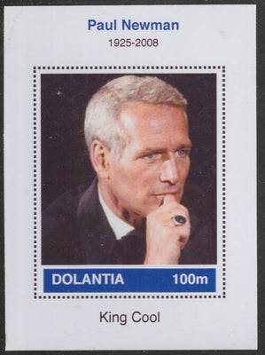 Dolantia (Fantasy) Paul Newman imperf deluxe sheetlet on glossy card (75 x 103 mm) unmounted mint