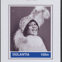 Dolantia (Fantasy) Bessie Smith imperf deluxe sheetlet on glossy card (75 x 103 mm) unmounted mint