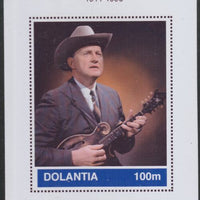 Dolantia (Fantasy) Bill Monroe imperf deluxe sheetlet on glossy card (75 x 103 mm) unmounted mint