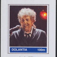 Dolantia (Fantasy) Bob Dylan imperf deluxe sheetlet on glossy card (75 x 103 mm) unmounted mint