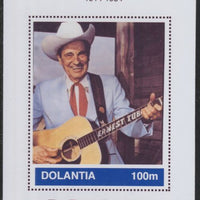 Dolantia (Fantasy) Ernest Tubb imperf deluxe sheetlet on glossy card (75 x 103 mm) unmounted mint