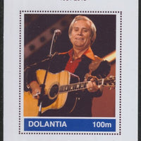Dolantia (Fantasy) George Jones imperf deluxe sheetlet on glossy card (75 x 103 mm) unmounted mint
