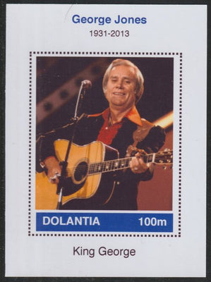 Dolantia (Fantasy) George Jones imperf deluxe sheetlet on glossy card (75 x 103 mm) unmounted mint