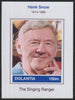 Dolantia (Fantasy) Hank Snow imperf deluxe sheetlet on glossy card (75 x 103 mm) unmounted mint