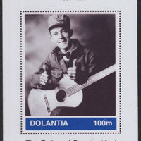 Dolantia (Fantasy) Jimmie Rodgers imperf deluxe sheetlet on glossy card (75 x 103 mm) unmounted mint