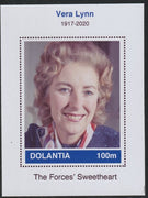 Dolantia (Fantasy) Vera Lynn imperf deluxe sheetlet on glossy card (75 x 103 mm) unmounted mint