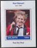 Dolantia (Fantasy) Rod Stewart imperf deluxe sheetlet on glossy card (75 x 103 mm) unmounted mint
