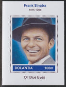 Dolantia (Fantasy) Frank Sinatra imperf deluxe sheetlet on glossy card (75 x 103 mm) unmounted mint