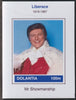 Dolantia (Fantasy) Liberace imperf deluxe sheetlet on glossy card (75 x 103 mm) unmounted mint