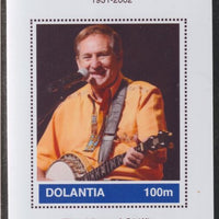 Dolantia (Fantasy) Lonnie Donegan imperf deluxe sheetlet on glossy card (75 x 103 mm) unmounted mint