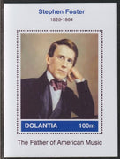 Dolantia (Fantasy) Stephen Foster imperf deluxe sheetlet on glossy card (75 x 103 mm) unmounted mint