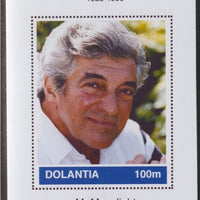 Dolantia (Fantasy) Frankie Vaughan imperf deluxe sheetlet on glossy card (75 x 103 mm) unmounted mint
