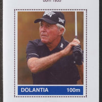 Dolantia (Fantasy) Gary Player imperf deluxe sheetlet on glossy card (75 x 103 mm) unmounted mint