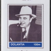 Dolantia (Fantasy) Al Capone imperf deluxe sheetlet on glossy card (75 x 103 mm) unmounted mint