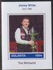 Dolantia (Fantasy) Jimmy White imperf deluxe sheetlet on glossy card (75 x 103 mm) unmounted mint