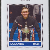Dolantia (Fantasy) Ronnie O'Sulivan imperf deluxe sheetlet on glossy card (75 x 103 mm) unmounted mint