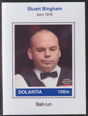 Dolantia (Fantasy) Stuart Bingham imperf deluxe sheetlet on glossy card (75 x 103 mm) unmounted mint