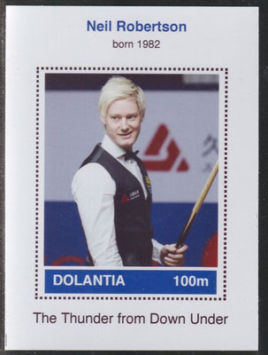 Dolantia (Fantasy) Neil Robertson imperf deluxe sheetlet on glossy card (75 x 103 mm) unmounted mint