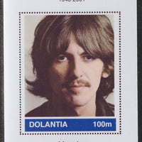 Dolantia (Fantasy) George Harrison imperf deluxe sheetlet on glossy card (75 x 103 mm) unmounted mint