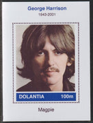 Dolantia (Fantasy) George Harrison imperf deluxe sheetlet on glossy card (75 x 103 mm) unmounted mint