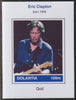 Dolantia (Fantasy) Eric Clapton imperf deluxe sheetlet on glossy card (75 x 103 mm) unmounted mint