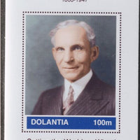 Dolantia (Fantasy) Henry Ford imperf deluxe sheetlet on glossy card (75 x 103 mm) unmounted mint