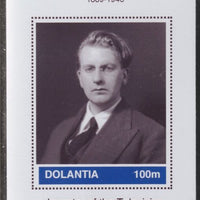 Dolantia (Fantasy) John Logie Baird imperf deluxe sheetlet on glossy card (75 x 103 mm) unmounted mint